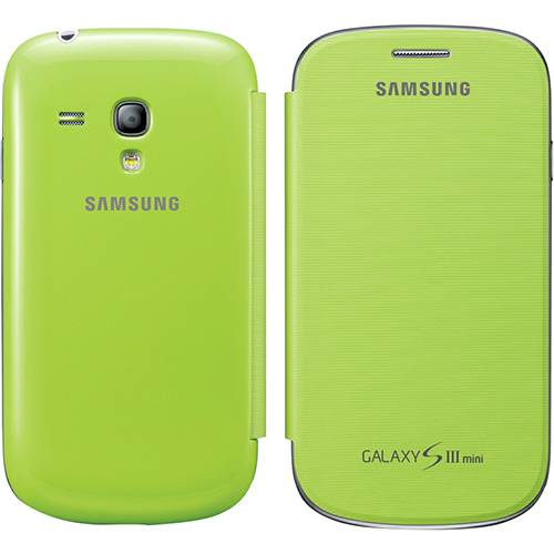 Tudo sobre 'Capa Samsung Flip Cover Verde Galaxy SIII Mini'
