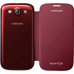 Tudo sobre 'Capa Samsung Flip Cover Vermelho Galaxy SIII'