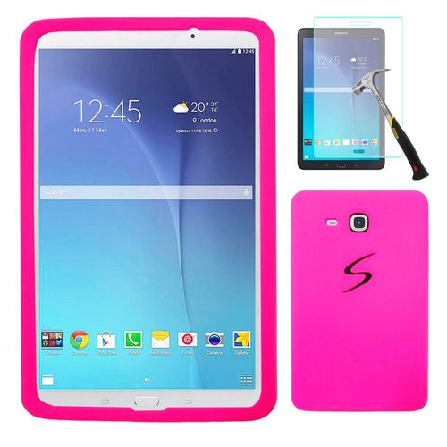 Capa Silicone Tablet Samsung Galaxy Tab e 9.6" Sm-T560 / T561 / P560 / P561 + Película Vidro