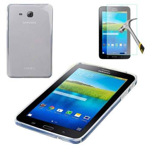 Tudo sobre 'Capa Silicone Tpu Tablet Samsung Tab A6 A7 T280 T285 + Vidro'