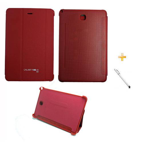 Capa Smart Book Case Galaxy Tab a - 8.0´ P350/P355 / Caneta Touch (Vermelho)