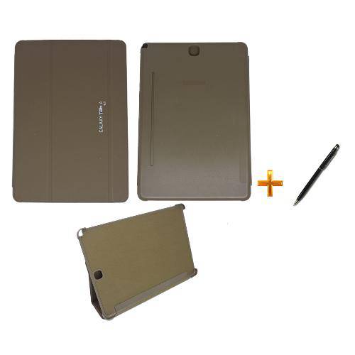 Capa Smart Book Case Galaxy Tab a - 9.7´ P550/P555 / Caneta Touch (Marrom)