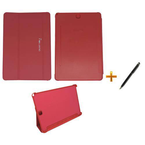 Capa Smart Book Case Galaxy Tab a - 9.7´ P550/P555 / Caneta Touch (Vermelho)