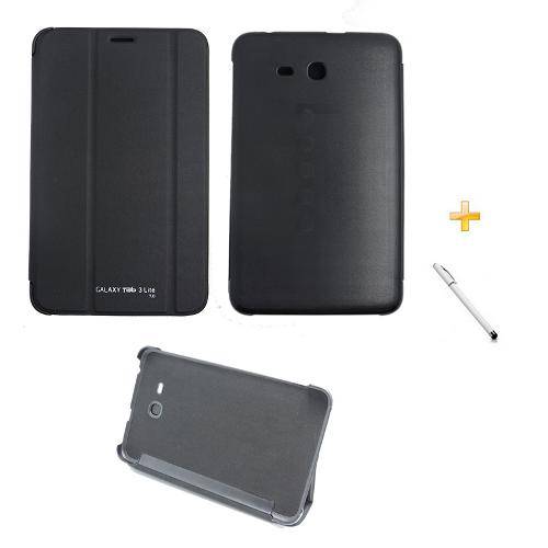 Tudo sobre 'Capa Smart Book Case Galaxy Tab 3 Lite T110/T111 / Caneta Touch (Preto)'