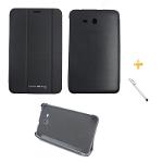 Capa Smart Book Case Galaxy Tab 3 Lite T110/T111 / Caneta Touch (Preto)