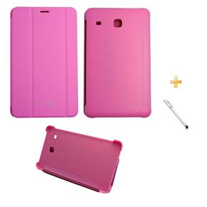 Capa Smart Book Case Galaxy Tab e - 8.0´ T375/T377 + Caneta Touch (Rosa)