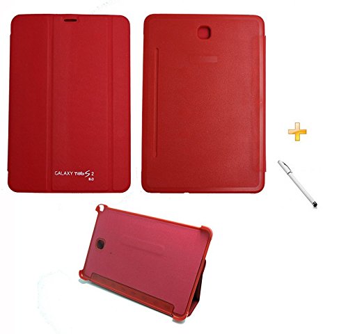 Capa Smart Book Case Galaxy Tab S2-8.0´ T710/715/Caneta Touch (Vermelho)