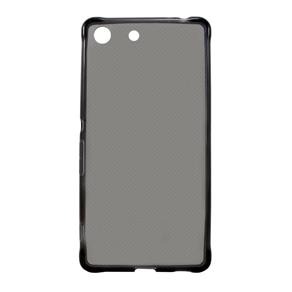 Capa para Sony Xperia M5 / Dual em Silicone TPU - Fumê - MM Case