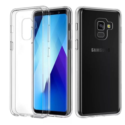 Capa Transparente Flexível Galaxy A8 2018 + Película de Vidro