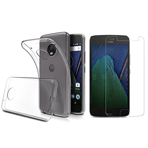 Capa Transparente Motorola Moto G5 Plus + Pelicula de Vidro