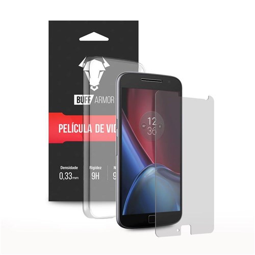 Capa Transparente + Película De Vidro Para Motorola Moto G 4 Plus