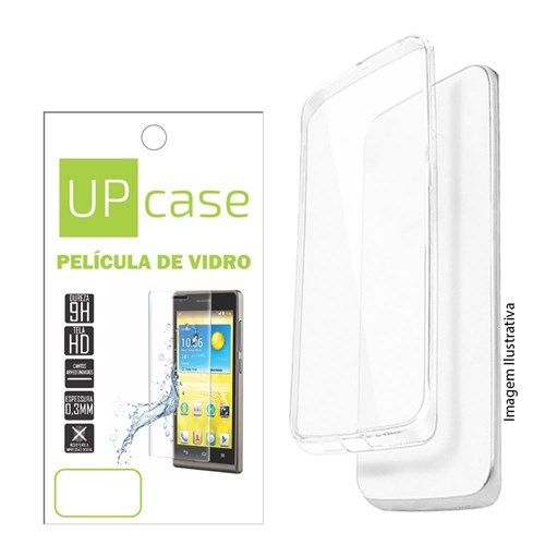 Capa Transparente + Pelicula De Vidro Para Xperia E5 - Up Case
