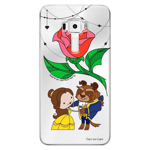 Capa Transparente Personalizada para Asus Zenfone 3 5.5 ZE552KL Bela e a Fera - TP128