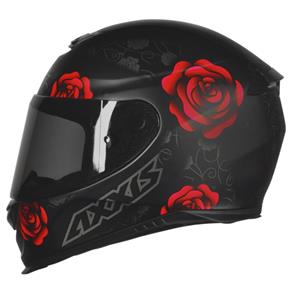Capacete Axxis Eagle Flowers Matt Black/Red - 58