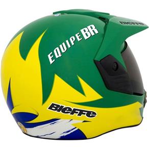 Capacete Bieffe 3 Sport Equipe Br Verde/Amarelo - 55/56 - S
