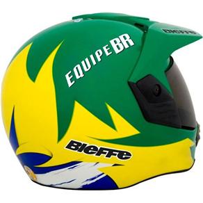 Capacete Bieffe 3 Sport Equipe Br Verde/Amarelo - 59/60 - L