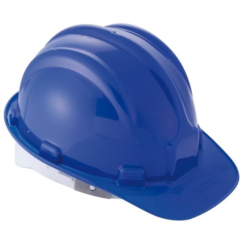 Capacete de Construção Azul com Carneira Worker