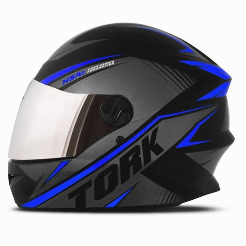 Capacete de Moto Pro Tork R8 Azul com Viseira Espelhada