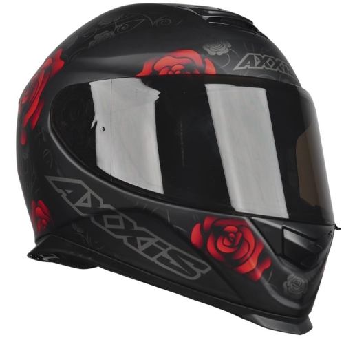 Capacete Eagle Flowers Matt Black/red 56 Axxis