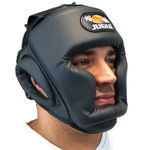 Capacete para Boxe / Muay Thai / Artes Marciais Fechado Preto - Jugu