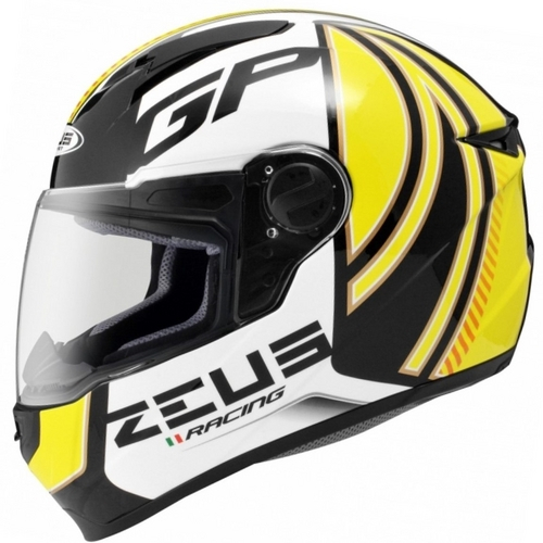 Capacete Zeus 811 Evo Gp Racing Al2 Preto/Amarelo
