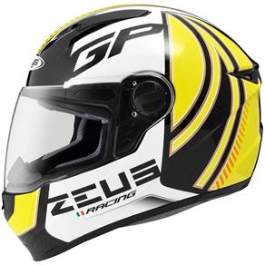 Capacete Zeus 811 Evo Racing AL2 - 56 - Preto/Amarelo