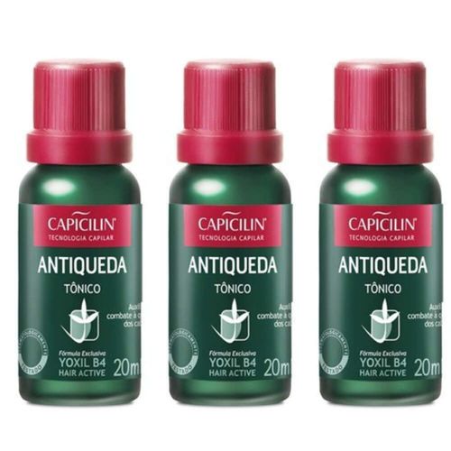Capicilin Antiqueda Tônico 20ml (kit C/03)