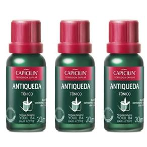 Capicilin Antiqueda Tônico 20ml - Kit com 03