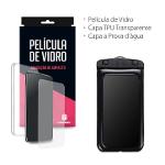 Capa Transparente + Película de Vidro + Capa Prova D´ Água para Zenfone 3 5.2 Ze520kl