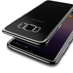 Capinha Silicone Borda Preta Samsung Galaxy S8