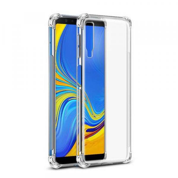 Capinha Silicone Transparente Antichoque Samsung A7 2018 SM-A750G - Hrebros