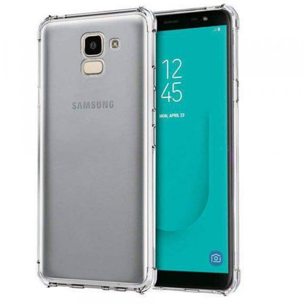 Capinha Silicone Transparente Antichoque Samsung J6 J600 - Hrebros