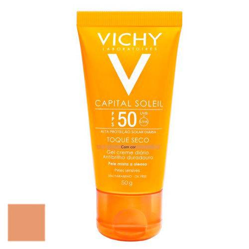 Capital Soleil Toque Seco com Cor Fps 50 Vichy - Protetor Solar Facial