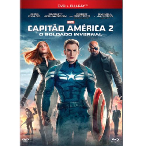 Capitão América 2 o Soldado Invernal - Dvd + Blu Ray Ação