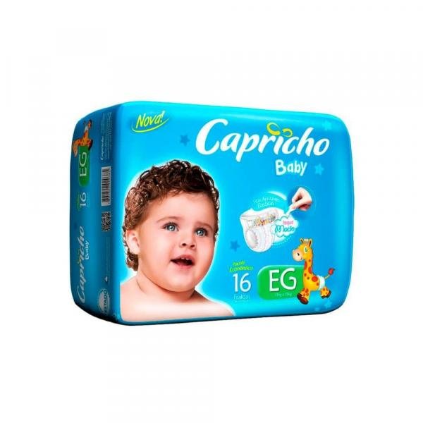 Capricho Baby Prática Fralda Infantil Xg C/16