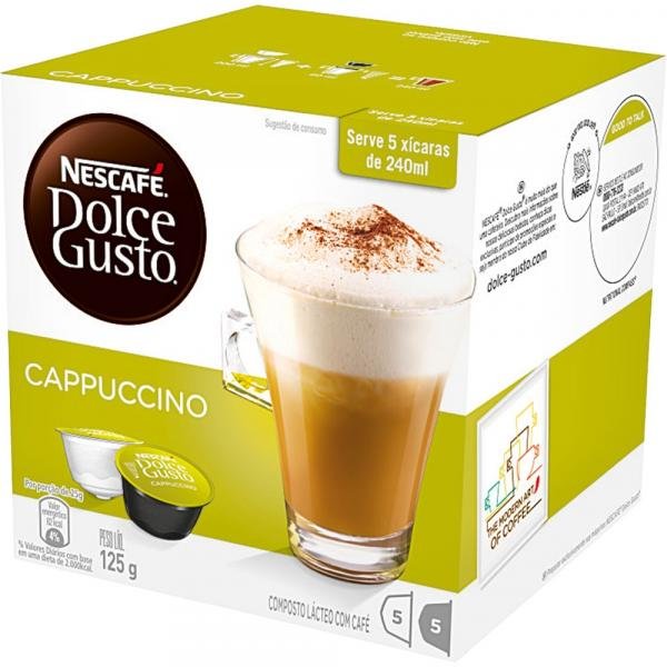 Cápsula Dolce Gusto Nescafé com 10 Unidades de 12.5g Cappuccino