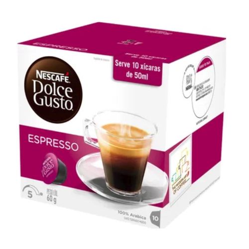 Cápsula Nescafé Dolce Gusto Espresso Intenso 60g Cx 10 Un Nestlé