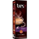 Capsula Tres Coracoes de Cafe Espresso Supremo 10 Capsulas de 8g-