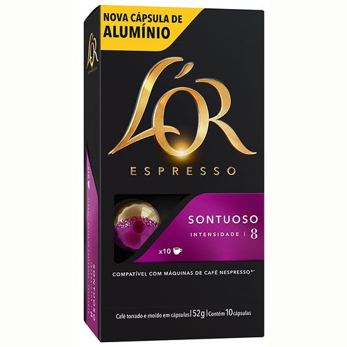 Cápsulas Café L'or Espresso Sontuoso 52 G com 10 Unidades