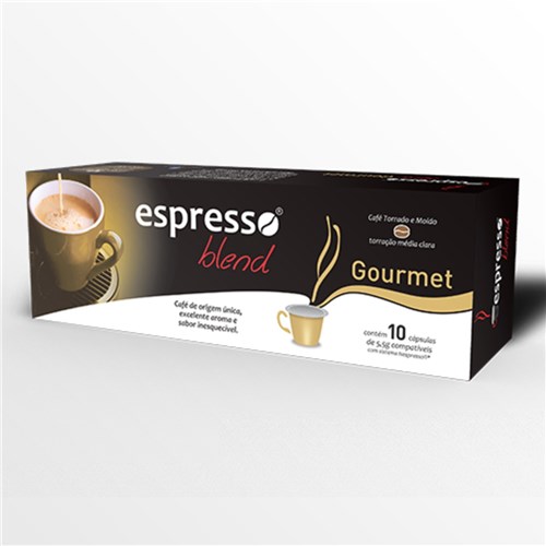 Cápsulas de Café Compatíveis com Nespresso Espresso Blend Gourmet