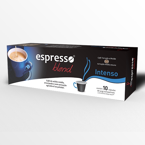 Cápsulas de Café Espresso Blend Intenso - Compatíveis com Nespresso - 10 Un.