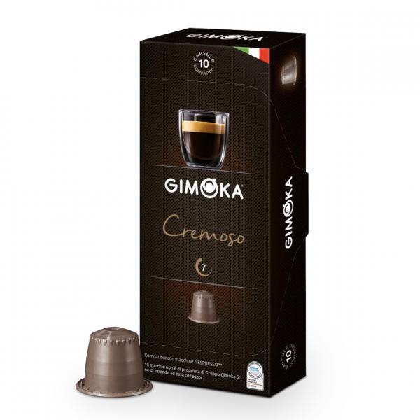 Cápsulas de Café Espresso Gimoka Cremoso - Compatíveis com Nespresso - 10 Un.