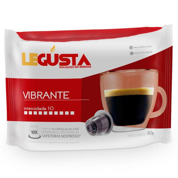 Cápsulas de Café Legusta Vibrante - Compatíveis com Nespresso - 10 Un.