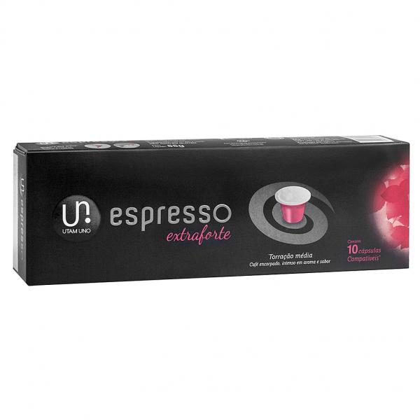Cápsulas de Café Utam Uno Extraforte - Compatíveis com Nespresso - 10 Un.