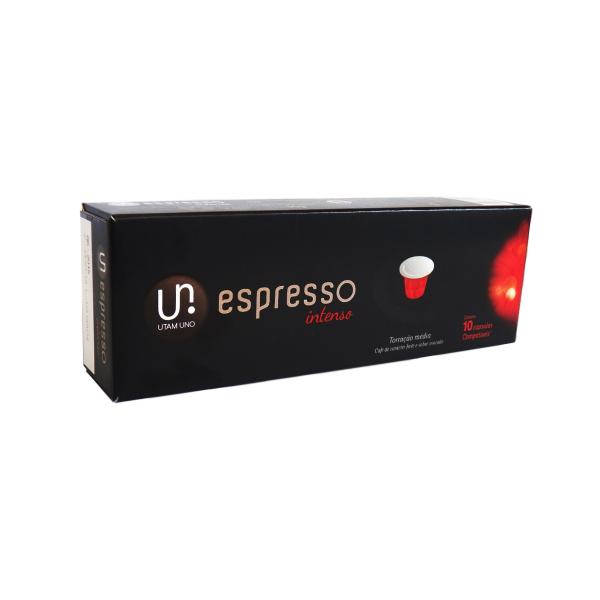 Cápsulas de Café Utam Uno Intenso - Compatíveis com Nespresso - 10 Un.