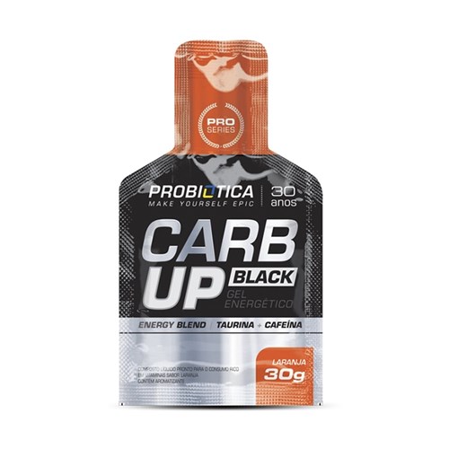 Carb Up Gel Black (1 Sachê) Probiótica - Laranja