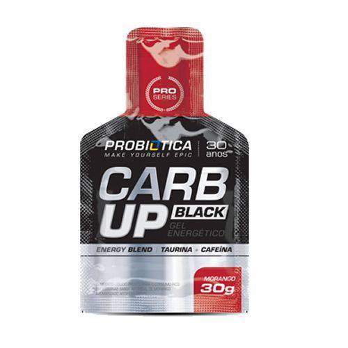Carb Up Gel Black - Morango 1 Sachê - Probiótica