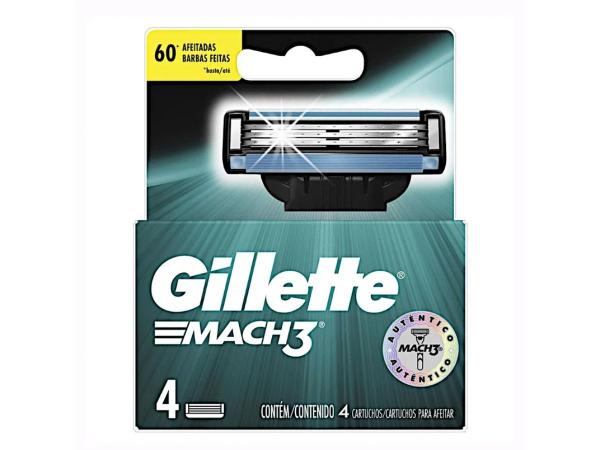 Carga Barbear Gillette Mach3 C/4 Mach3 Regular Unit - Gillette Mach 3