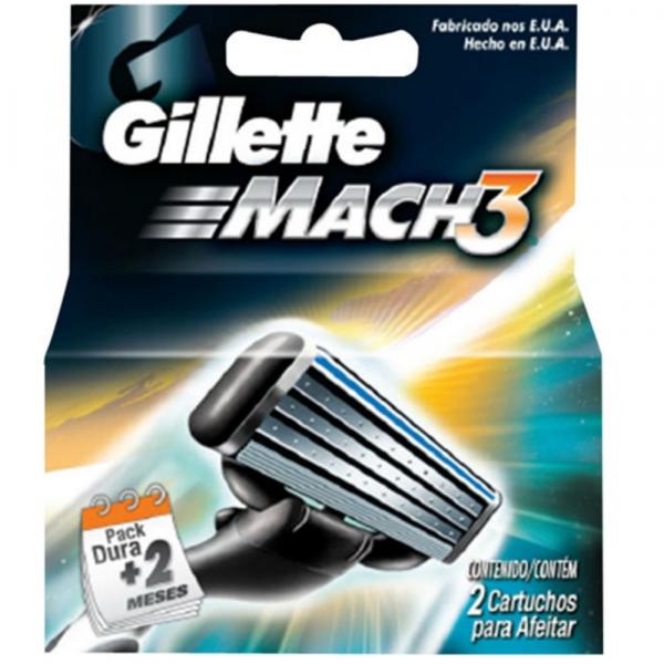 Carga Barbear Gillette Mach3 C/2 Mach3 Regular Unit - Gillette Mach 3