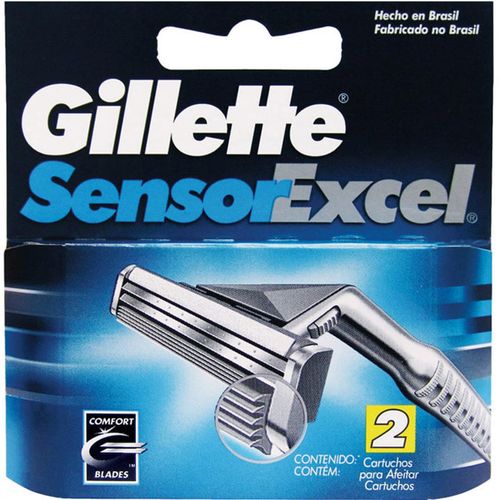 Carga Barbear Gillette Sensor C/2 Sensor Excel